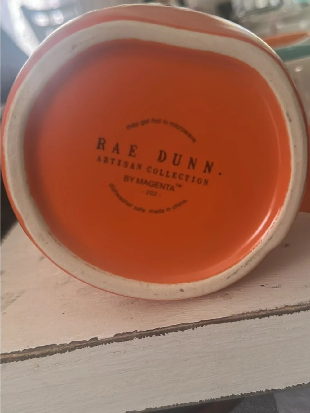 Rae Dunn bold orange